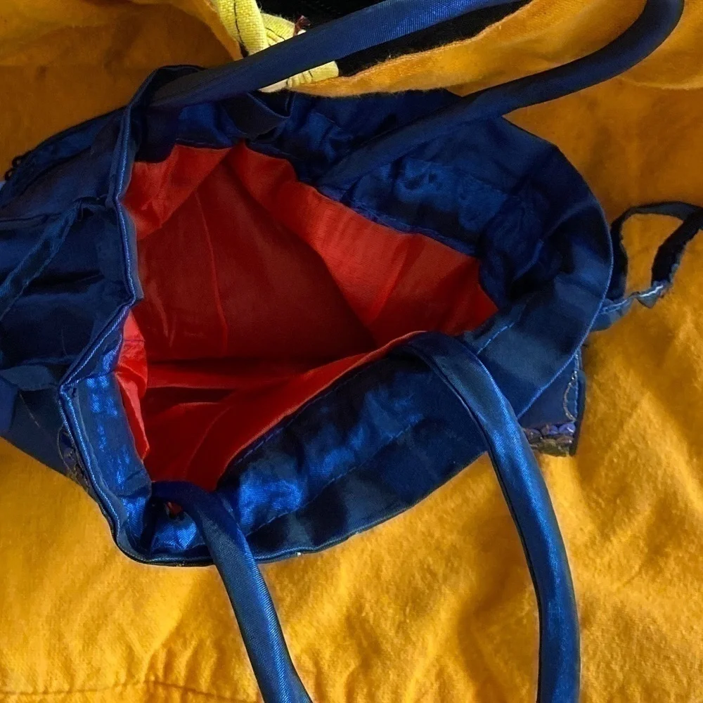 Darling Little Silky Evening Purse w Drawstring